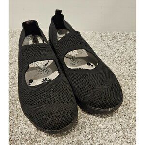 Therafit Womans Size 9.5 Lily Mary Jane Canvas Slide On Light Weight Casual Shoe